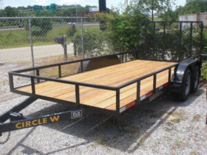 7×16 HD UTILITY WITH TWO 3500 LB BREAK AXLES